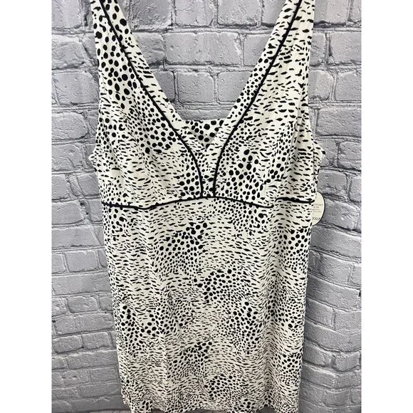 Soma Cool Nights Chemise Exotic Spots Ivory Black Nightgown Size XXL - Picture 10 of 10